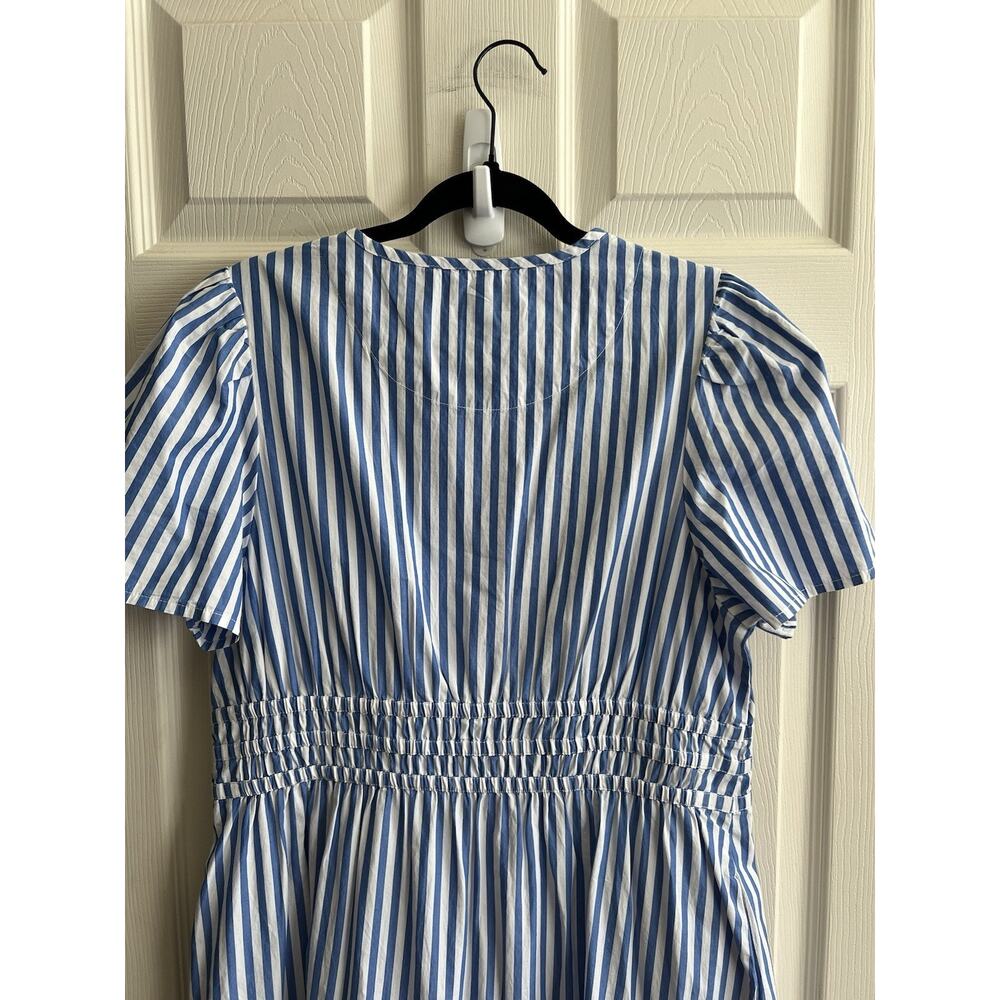 Quince Blue and White Striped Maxi Dress - Picture 9 of 13